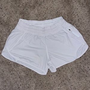 Lu Lu Lemon white shorts